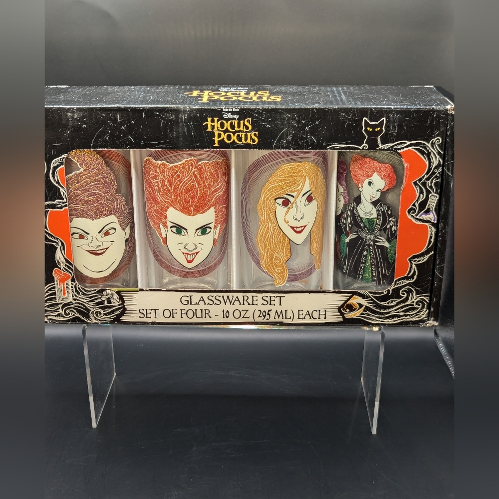 Disney Hocus Pocus Glasses Set Of 4